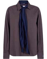 Sacai - Shirt Polyester Wool "Suiting Shirt" - Lyst