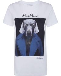 Max Mara - T-Shirt Classic Print "Mxm Calca" - Lyst