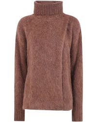 Uma Wang - "Fluffy Wool" Highneck Top - Lyst