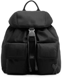 Ami Paris - Marcel Small Nylon Backpack - Lyst
