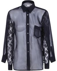 Comme des Garçons - Shirt Thin Polyester Georgette Thin Shirt - Lyst