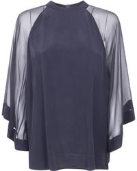 Filippa K - "Sheer Reglan" Blouse - Lyst