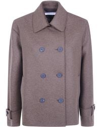 Harris Wharf London - Coat Oversized Short "Teddy" - Lyst