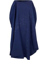 Maria Calderara - Cotton Polyester Hand Punched Hand Painted Volume Dres - Lyst