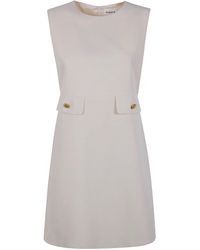 P.A.R.O.S.H. - P. A.R. O.S. H. "Raisa26" Viscose Linen Mini Dress - Lyst