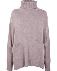 Ma'ry'ya - Poncho High Neck Mix Cash - Lyst