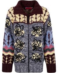La DoubleJ - Embroidered "Chalet" Cardigan - Lyst