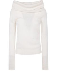 Nuur - Long Sleeves Boat Neck Sweater - Lyst