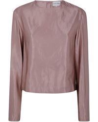 Loulou de Saison - Nino Round Neck Blouse Clothing - Lyst
