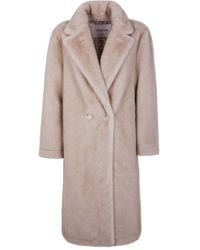 VALENTINI 1972 - "Eco Mink" Midi Single Breasted Faux Fur - Lyst