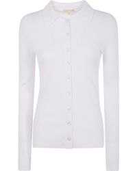MICHAEL Michael Kors - Fine-Ribbed Cardigan - Lyst