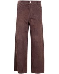Max Mara - "Smmfulmine" Suede Trousers - Lyst