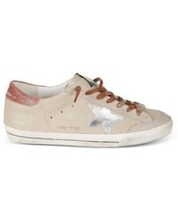 Golden Goose - 'Super Star' Leather Upper And Tongue Suede Penstar Lamin - Lyst