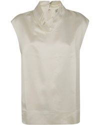 TOTEME - High Neck Top - Lyst