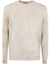 Avant Toi - "Hand Painted" Brushed Linen Round Neck Pullover - Lyst