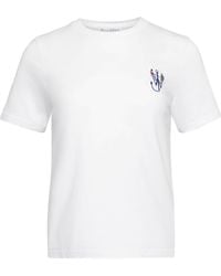 JW Anderson - Anchor-Embroidery Printed T-Shirt - Lyst