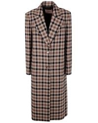 Twinset - Classic Check Coat - Lyst