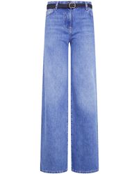 Elisabetta Franchi - Jeans Wide Leg "Pj20N66E2" - Lyst