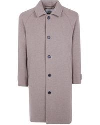Les Deux - Coat Solid Wool Coat - Lyst