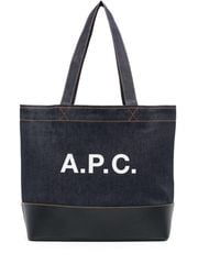 A.P.C. - Axel E W Tote Bag Bags - Lyst