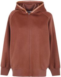 Semicouture - Jacket Hooded "Y6Wv06 V13 Dark Leather" - Lyst