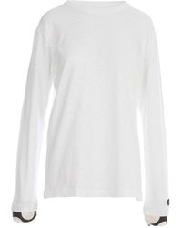 Y's Yohji Yamamoto - Uneven Yarn X Pe Polka Pig L/S T-Shirt - Lyst