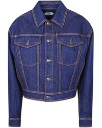 Versace - Jacket Denim "Blouson Denim Rinsed Denim" - Lyst