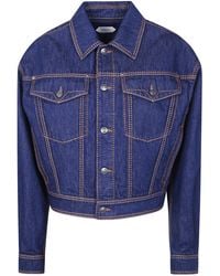 Versace - Jacket Denim "Blouson Denim Rinsed Denim" - Lyst