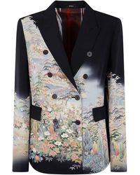Ibrigu - Jacket Floral Pattern "Kimono" - Lyst