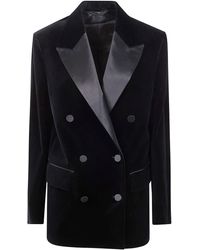 Golden Goose - "Journey W's" Boyfriend Db Jacket Laurene Cotton Velvet W - Lyst