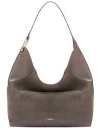 Furla - Lara" Suede Calf Leather Large Hobo Bag - Lyst