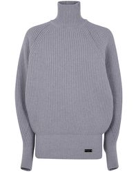 Balmain - Batwing Ribbed Knit Pull - Lyst