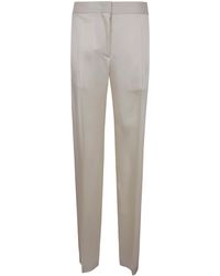 Jil Sander - Natural Cropped Tailored Trousers - Lyst