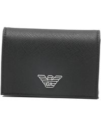 Emporio Armani - Leather Credit Card Case - Lyst