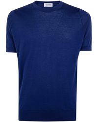 John Smedley - "Kempton" Crewneck Short Sleeves T-Shirt - Lyst