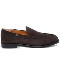 Tod's - Loafer Suede "Mule" - Lyst