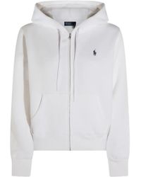 Polo Ralph Lauren - Drawstring Hood Sweatshirt With Ribbed Cuffs - Lyst