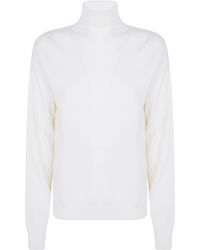 Drumohr - Sweater Turtle Neck "L1D105R 115 Milk" - Lyst