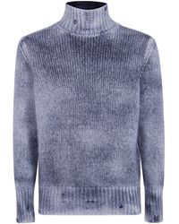 Avant Toi - Sweater High Neck "Hand Painted Cashmere And Silk" - Lyst