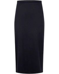 Harris Wharf London - Midi Skirt Superfine Merino - Lyst