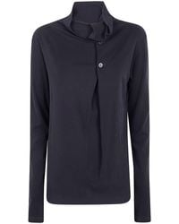 Y's Yohji Yamamoto - Ka- Back Button Off-Neck T - Lyst