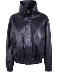 Magda Butrym - Leather Aviator Jacket - Lyst