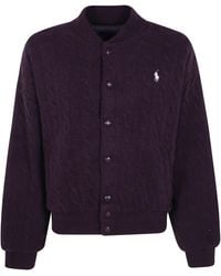 Polo Ralph Lauren - Sweater Bomber Coat - Lyst