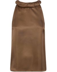 Loulou de Saison - "Wilma" Twisted Collar Top - Lyst