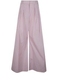 Zimmermann - "Stripe" Wide Leg Pant - Lyst