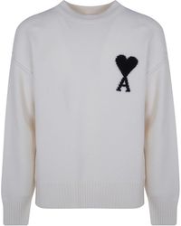 Ami Paris - Sweater Crewneck "Quota Ami De Coeur" - Lyst