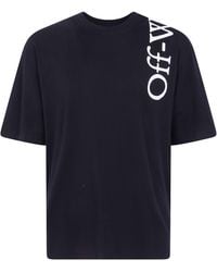 Off-White c/o Virgil Abloh - T-Shirt Short Sleeves "Vertical Bookish Skate" - Lyst