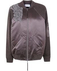Blugirl Blumarine - Blend Wool & Nylon Bomber Jacket - Lyst