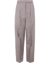 Max Mara - "Mxmmanetta" Short Light Wool Trousers - Lyst