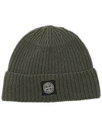 Stone Island - "Light Rws Geelong" Wool Beanie - Lyst